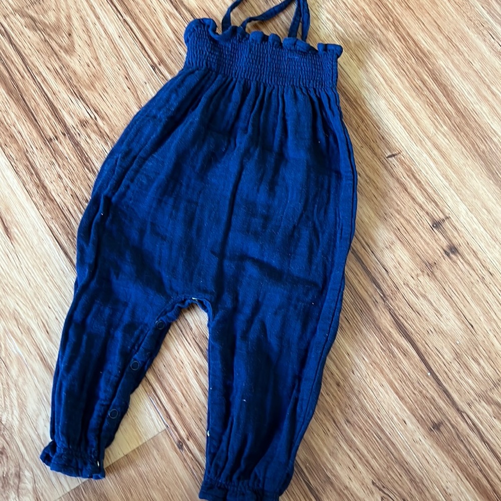 Jamie Kay Navy Blue Jumpsuit Sz 6-12